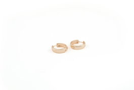 Heliophilia Silver Pendientes de Metal Dorados con Circón